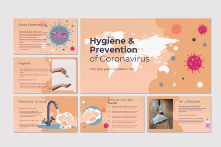 Hygiene and Prevention of Coronavirus Presentation Template, Master Slide