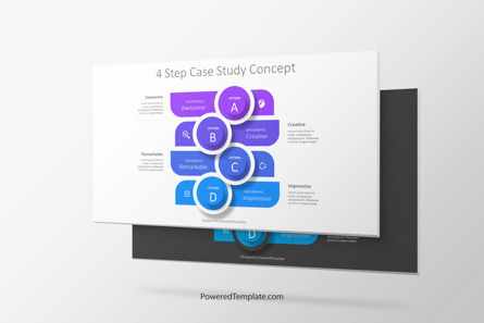 4 Step Case Study Concept Presentation Template, Master Slide