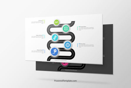 5 Step Strategic Planning Framework Milestones Roadmap Presentation Template, Master Slide