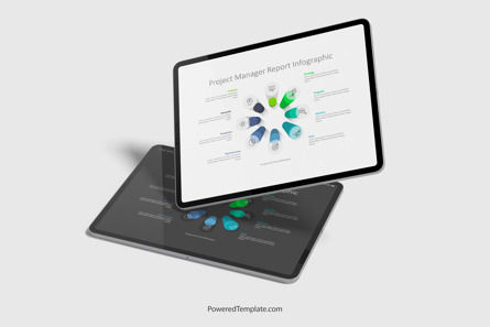 Project Manager Report Infographic Presentation Template, Master Slide