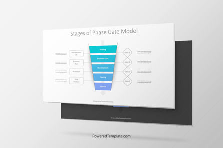 Stages of Phase Gate Model Presentation Template, Master Slide