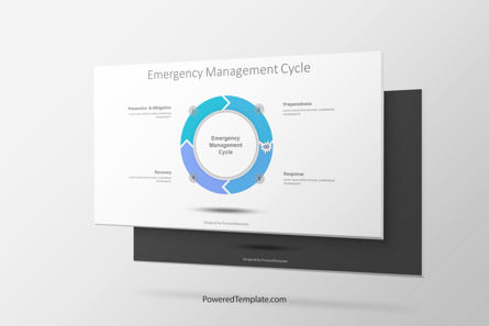 Emergency Management Cycle Presentation Template, Master Slide