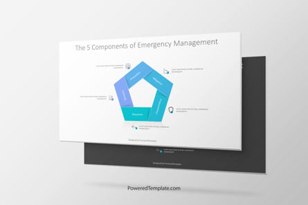 The 5 Components of Emergency Management Presentation Template, Master Slide