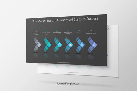 The Marketing Research Process Diagram Presentation Template, Master Slide
