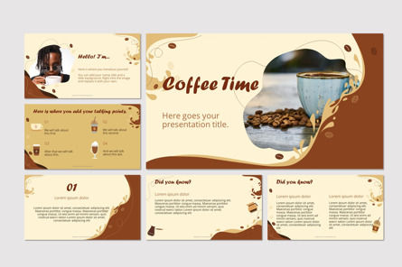 Coffee Time Presentation Template Presentation Template, Master Slide